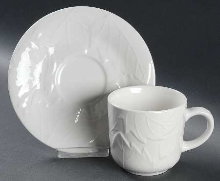 Leaf Flat Cup & Saucer Set