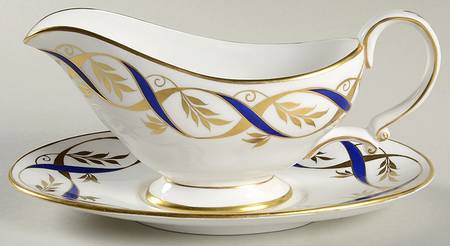 Chateau Cobalt Blue Gravy Boat & Underplate