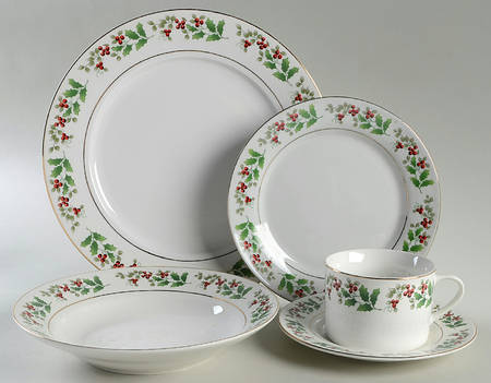 Christmas Charm-Delight-Holiday-Harmony 5 Piece Place Setting