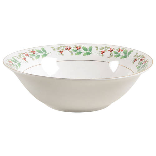 Christmas Charm-Delight-Holiday-Harmony 9" Round Vegetable Bowl