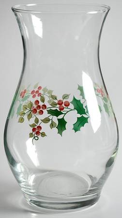 Christmas Charm-Delight-Holiday-Harmony 9" Glassware Vase