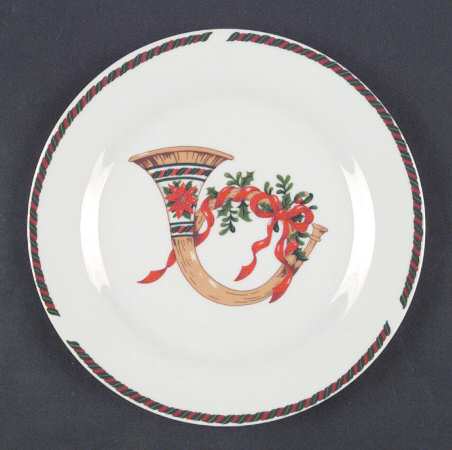 Christmas Plaid Salad Plate