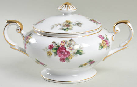 Apple Blossom Sugar Bowl & Lid