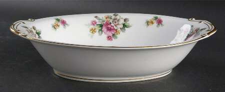 Apple Blossom 11" Oval Vegetable Bowl
