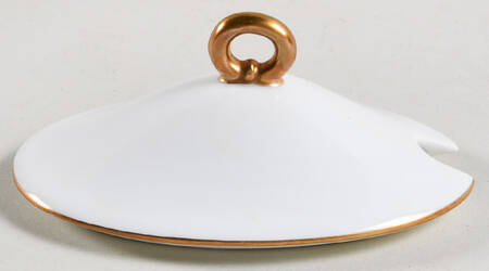 Amadeus Blue Lid for Oval Mustard W/Att Underplt