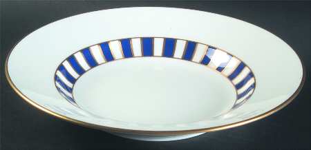 Amadeus Blue Large Rim Soup Bowl