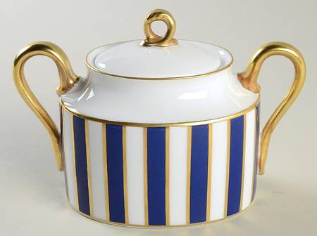 Amadeus Blue Sugar Bowl & Lid
