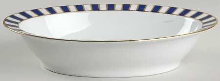 Amadeus Blue 10" Oval Vegetable Bowl