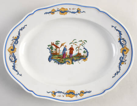 Chinois 14" Oval Serving Platter