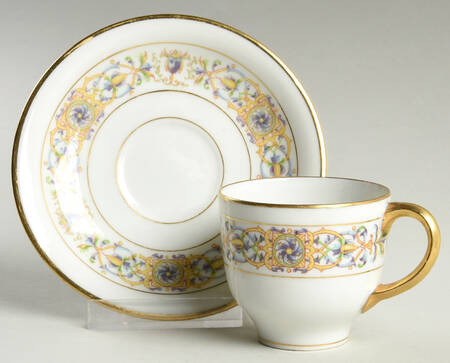 GUE193 Flat Demitasse Cup & Saucer Set