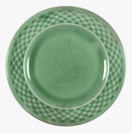 Basketweave Green Salad Plate