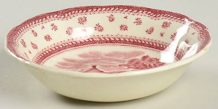 English Lanscapes Pink Fruit/Dessert (Sauce) Bowl