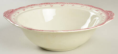 English Lanscapes Pink Round Vegetable No Lid
