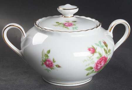 Bavarian Rose Sugar Bowl & Lid