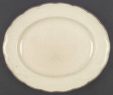Colonial Classic Vanilla 11" Oval Serving Platter