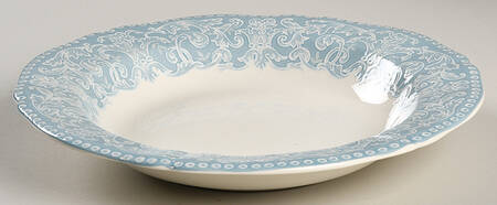 Ciel Large Rim Soup Bowl by Faiencerie De Gien