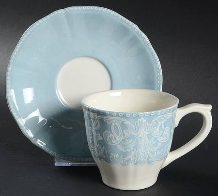 Ciel Flat Cup & Saucer Set
