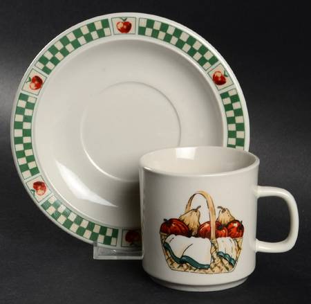 Welcome Home Flat Cup & Saucer Set