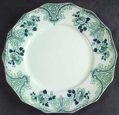 Merion Blue Green (No Gold Accent) Dinner Plate