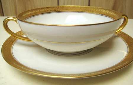 GDA101 Flat Cream Soup Bowl & Saucer Set