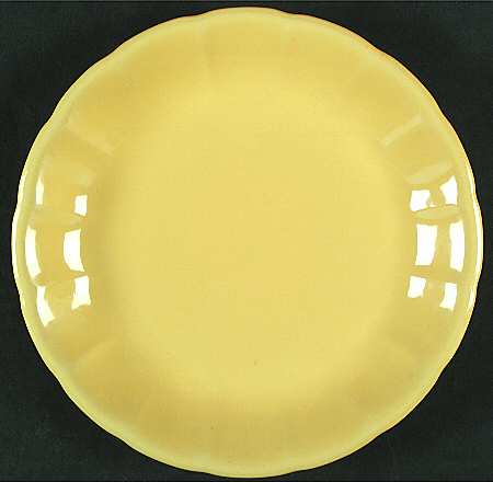 Main St Light Yellow Salad/Dessert Plate