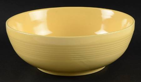 Main St Light Yellow 9" Salad Serving Bowl