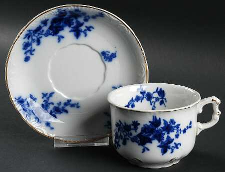 Rose Flat Cup & Saucer Set