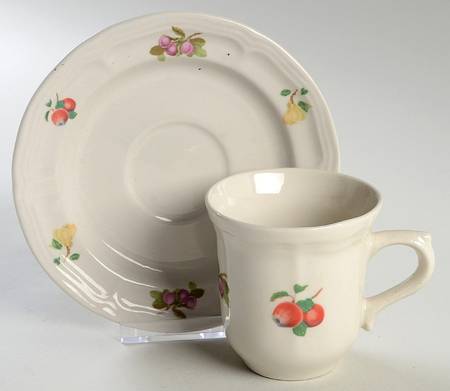 Orchard Flat Cup & Saucer Set