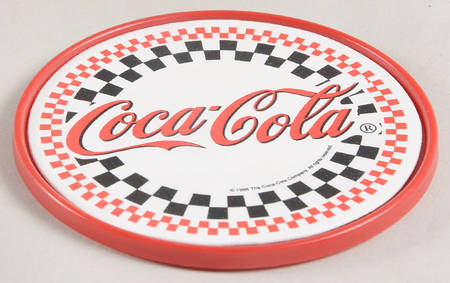 Coca Cola Plastic Coaster by Gibson Designs
