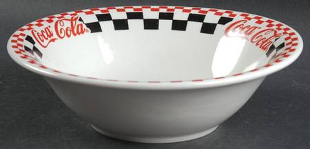 Coca Cola 8" Round Vegetable Bowl