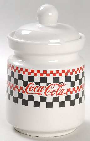 Coca Cola Small Canister & Lid