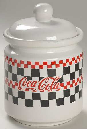 Coca Cola Medium Canister & Lid