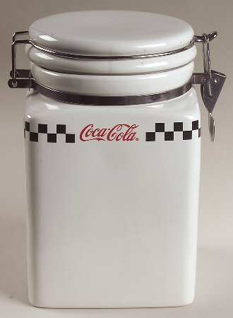 Coca Cola Extra Large Canister & Lid