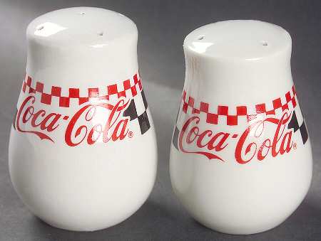 Coca Cola Salt & Pepper Set by Gibson Designs