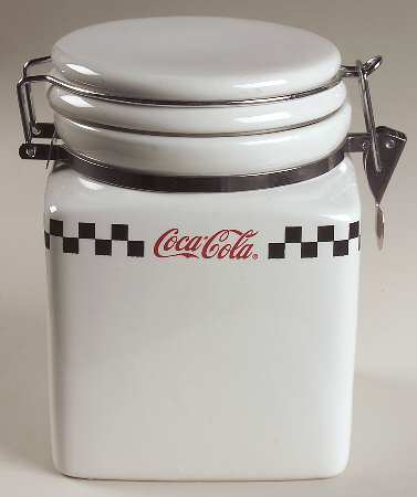 Coca Cola Large Canister & Lid