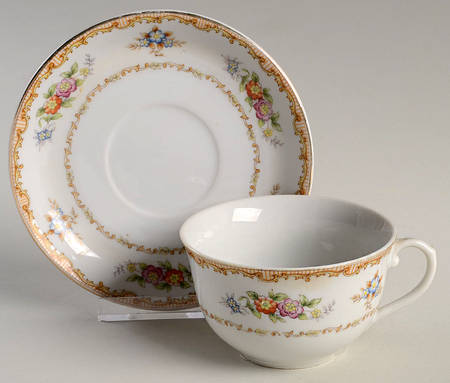 GOC19 Flat Cup & Saucer Set