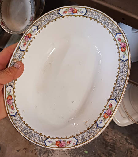 GEO188 9" Oval Vegetable Bowl