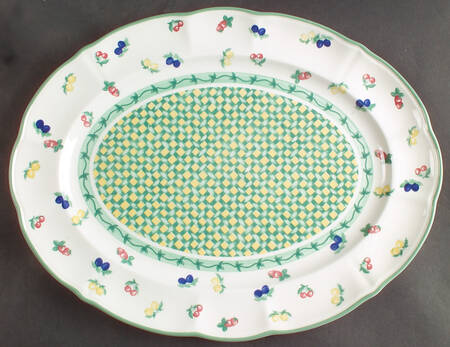 Boboli Gardens 13" Oval Serving Platter