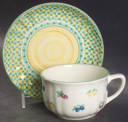 Boboli Gardens Flat Cup & Saucer Set