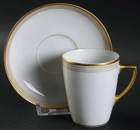 GUE235 Flat Demitasse Cup & Saucer Set