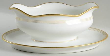 GUE235 Gravy Boat with Attached Underplate