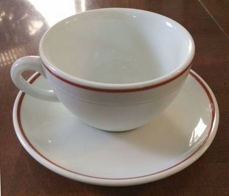 GIN67 Flat Cup & Saucer Set