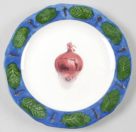 Poivre Et Sel Blue Canape Plate