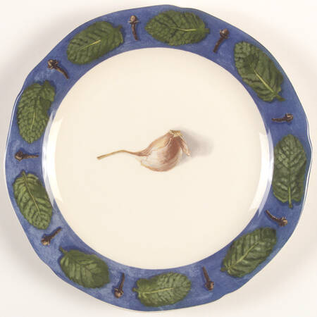 Poivre Et Sel Blue Canape Plate