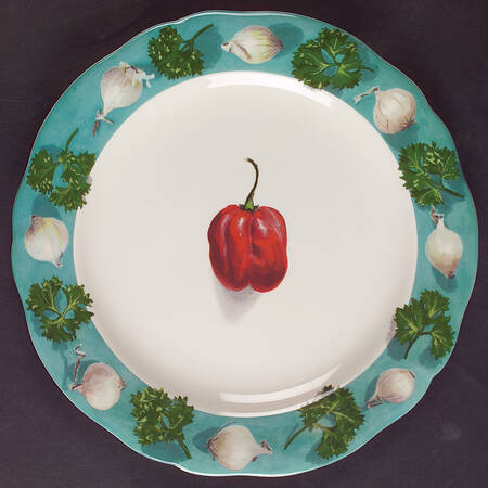 Poivre Et Sel Green Salad/Dessert Plate