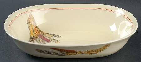 Indian Corn 9" Oval Vegetable Bowl