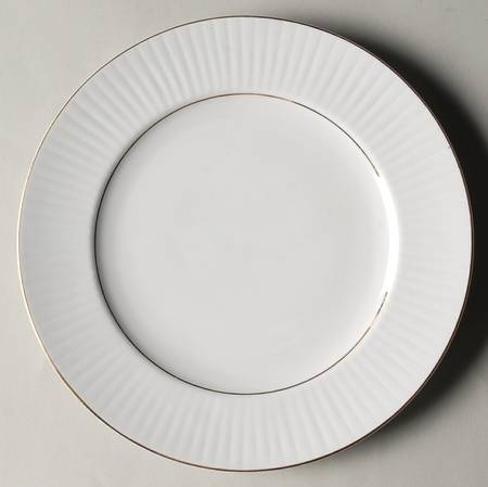 Black Tie (Gold Trim) Salad Plate