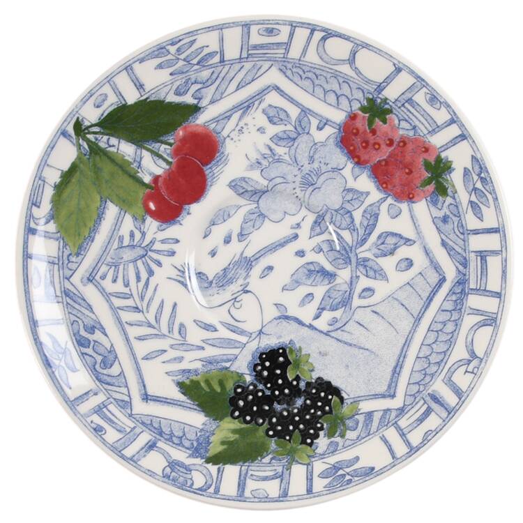 Oiseau Bleu (Fruit) Saucer for Demitasse Cup