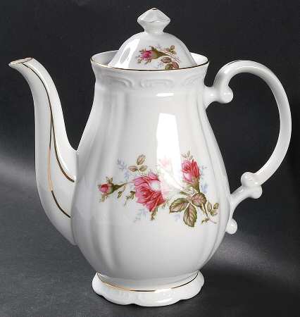 Royal Rose Coffee Pot & Lid