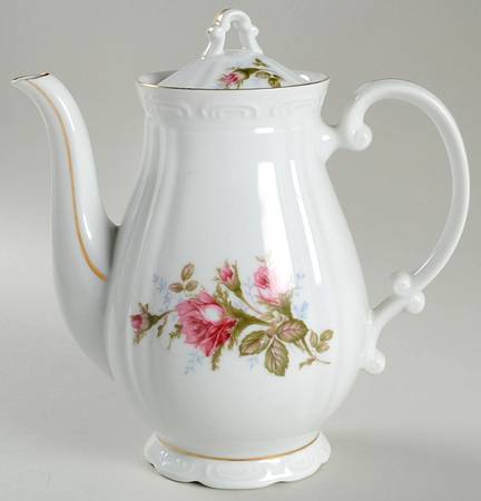 Royal Rose Coffee Pot & Lid